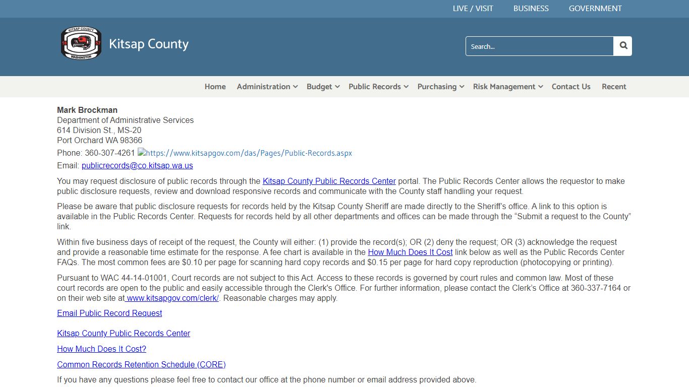 Public Records - Kitsap County Home